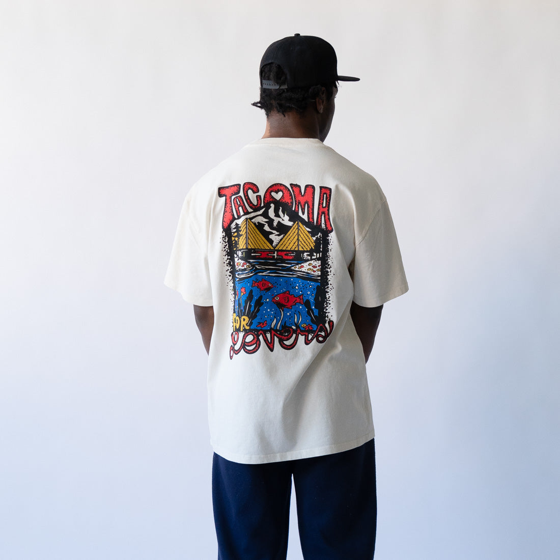 'Tacoma Is For Lovers' Heavyweight Faded Tee